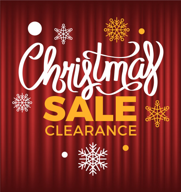 圣诞节清仓大甩卖商店冬季优惠图片下载