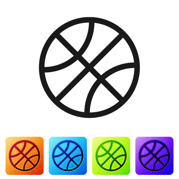 黑色篮球图标孤立在白色图片下载