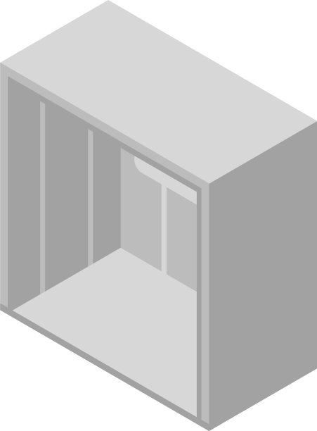 行李电梯图标等距风格图片下载