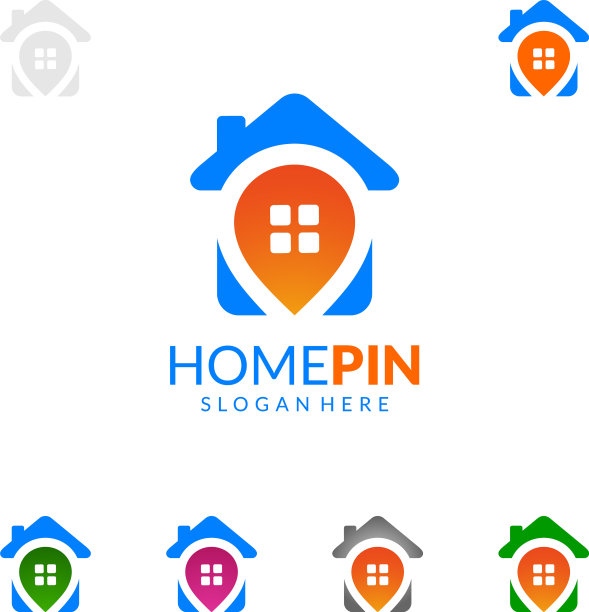 房地产标志设计简单，房地产用别针图片下载