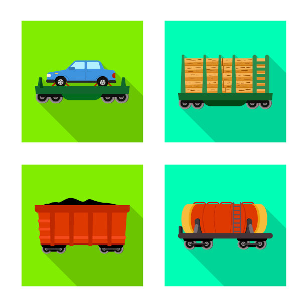 设计运输和铁路标志图片下载