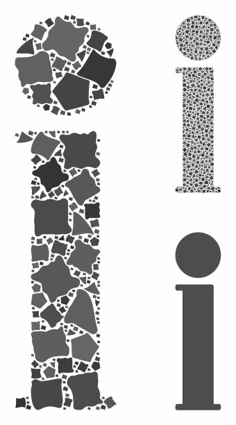 信息组合图标摇动元素图片下载