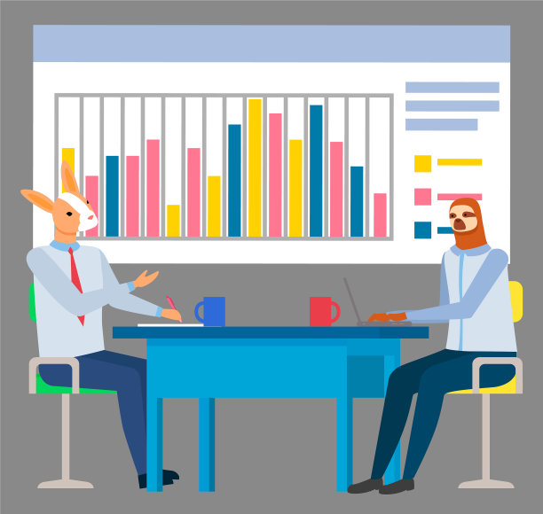 工人懒惰和兔子笔记本电脑和图形图片下载