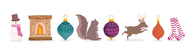 庆祝新年快乐装饰装饰图片下载