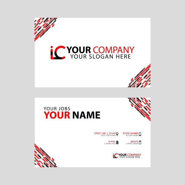 横向的名片上有装饰的口音图片下载