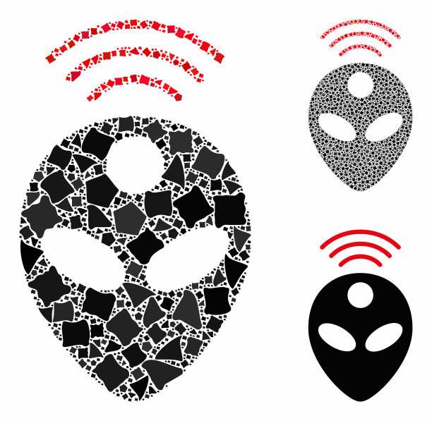 异形头马赛克图标颤抖的碎片图片下载