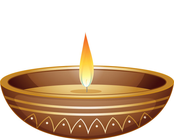 棕色碗里的烛光图片下载