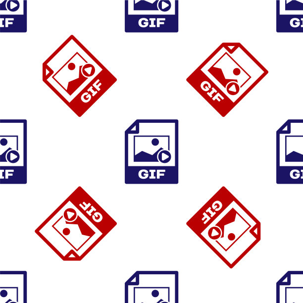 蓝色和红色的GIF文件文件下载GIF图片下载