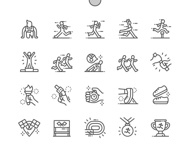 精心制作的像素完美接力赛图片下载