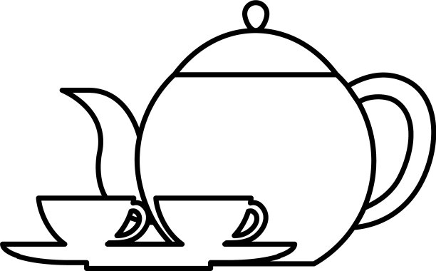 英国的茶壶和茶杯用具图片下载