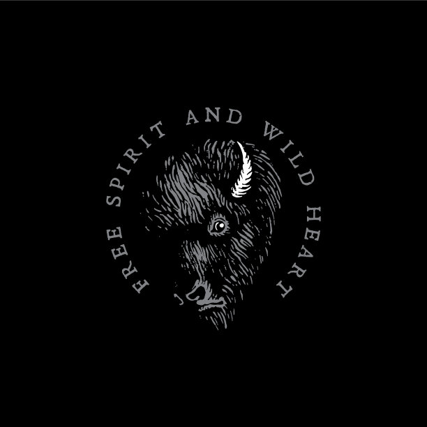 野牛标签模板图片下载