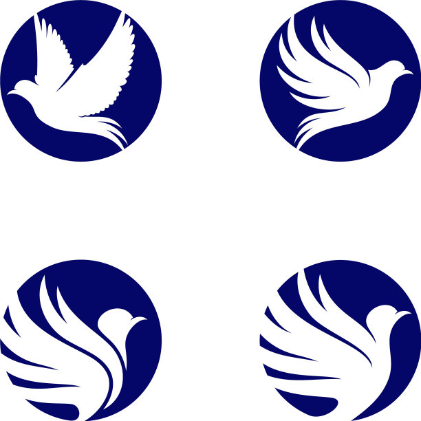 设鸽子标志设计概念鸟标志图片下载