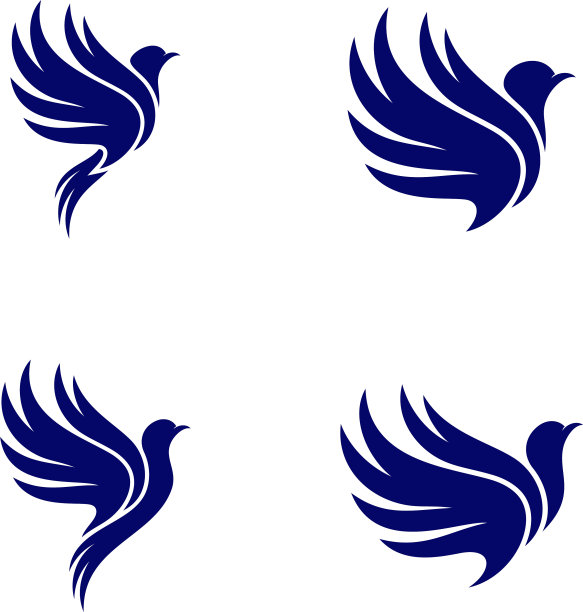 设鸽子标志设计概念鸟标志图片下载