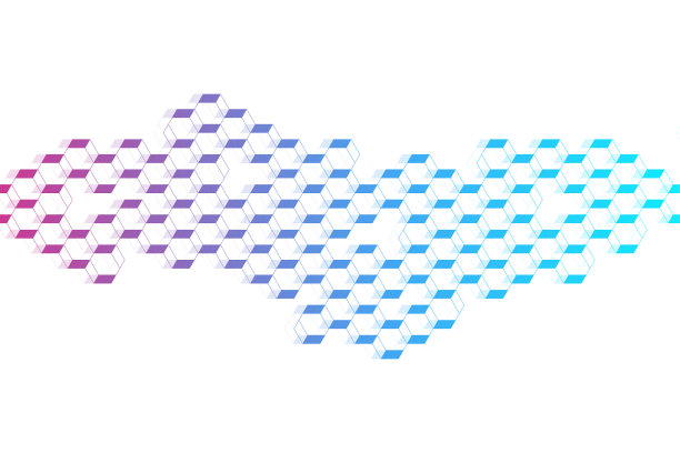 几何抽象背景与六边形图片下载