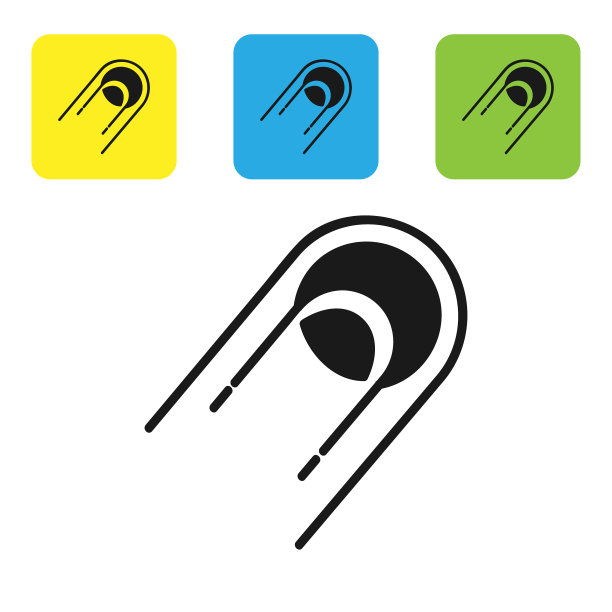 黑色卫星图标孤立在白色背景上图片下载