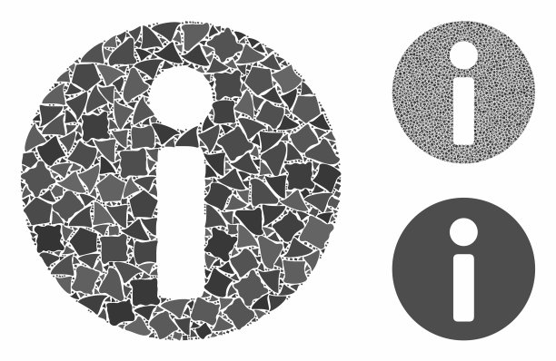 信息马赛克图标凹凸不平的部分图片下载