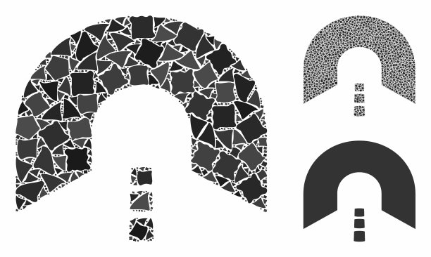 隧道组成图标隆起部分图片下载