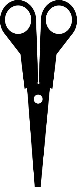 剪子图标孤立的白色设计图片下载