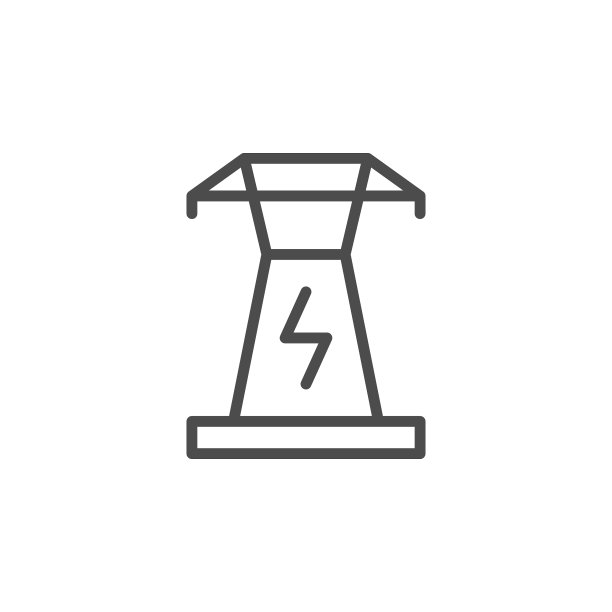 电塔线路轮廓图标图片下载