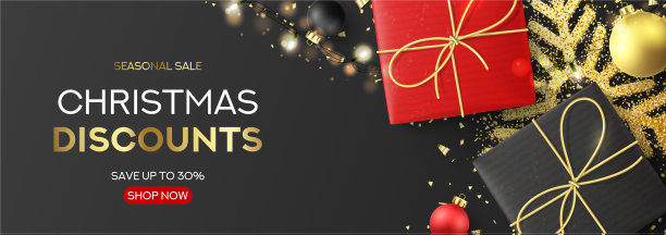 圣诞特卖的节日横幅图片下载