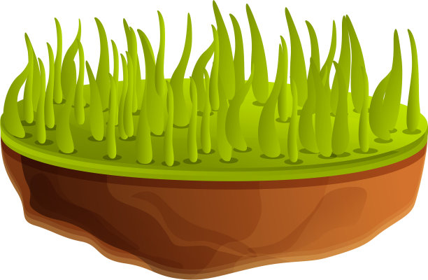 草土图标卡通风格图片下载