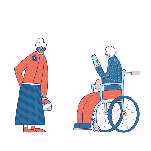 群体孤立老人图片下载