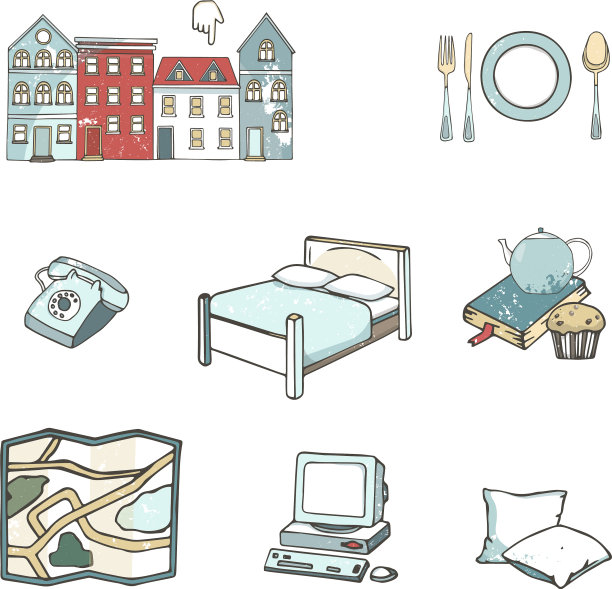 抽象图标集计划假期图片下载