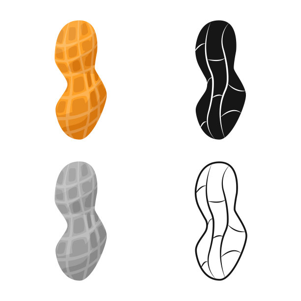 花生和外壳图标设置图片下载