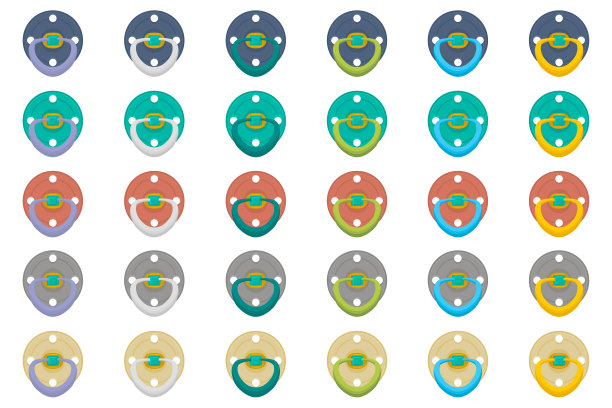 主题上的大彩色套洗器图片下载