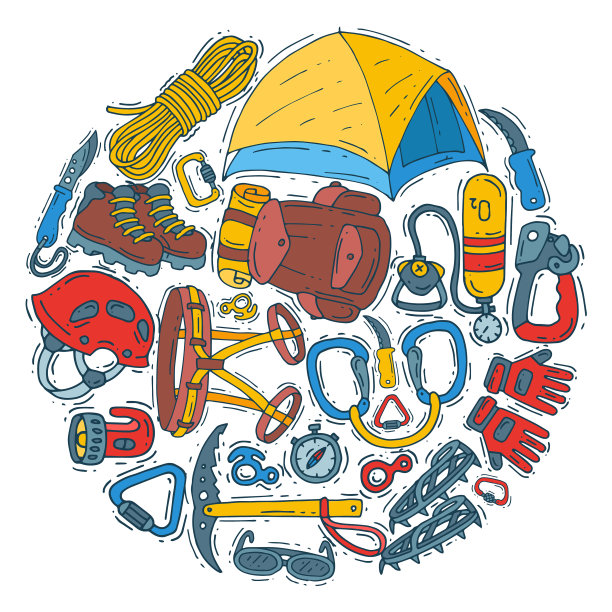 远足器材圈套图片下载