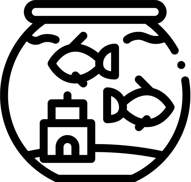 水族馆图标大纲图片下载