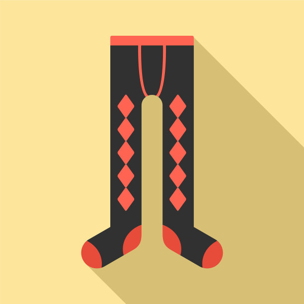 冬季紧身衣图标平坦风格图片下载