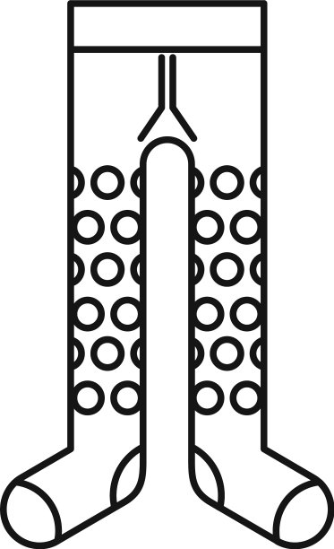 虚线紧身衣图标轮廓风格图片下载