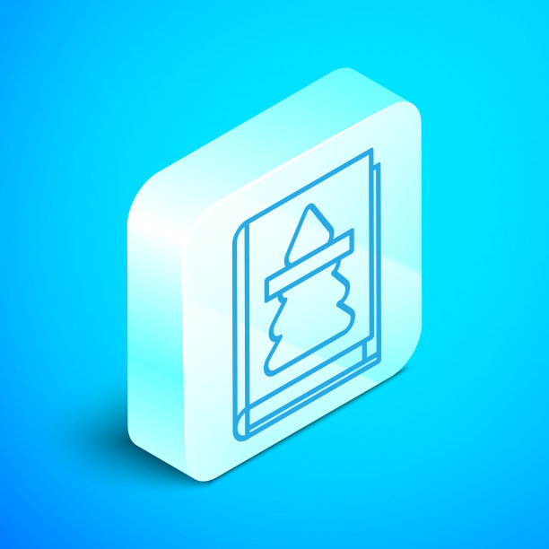 等距线圣诞书封面或传单图片下载