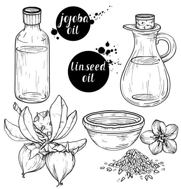 黑白组合有机配料图片下载