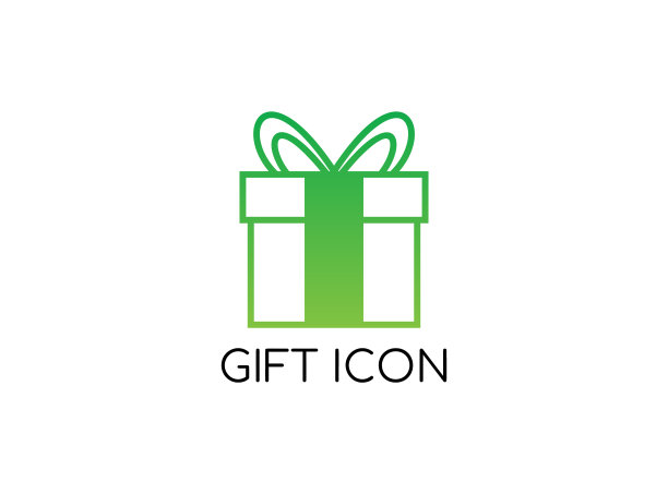 奢华可爱的图标礼品，现代概念图片下载