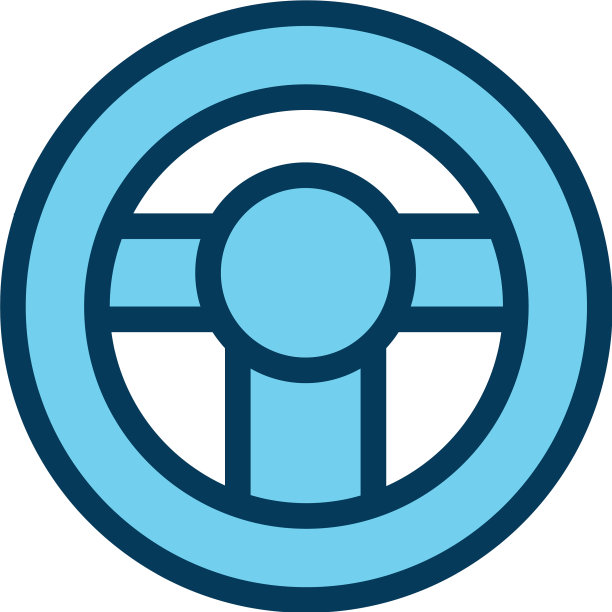 汽车车轮儿童玩具填充风格图标图片下载