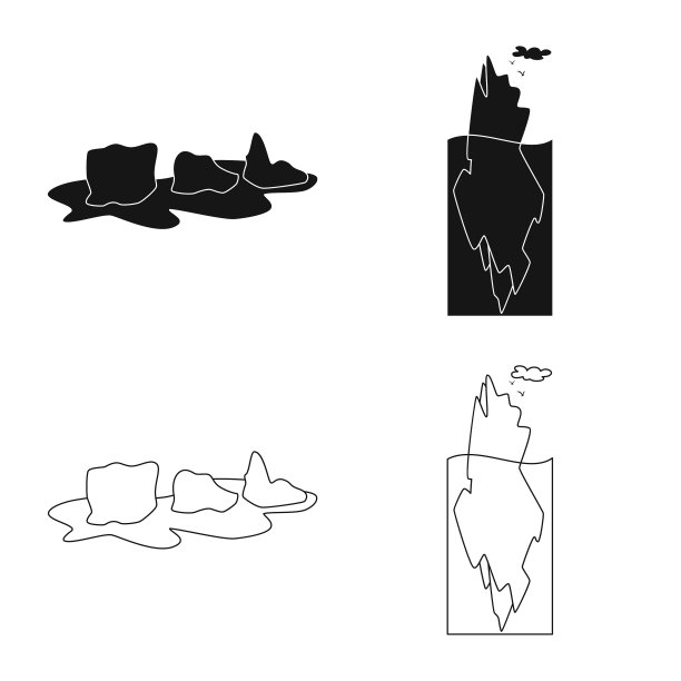 设计纹理和冰冻标志集图片下载