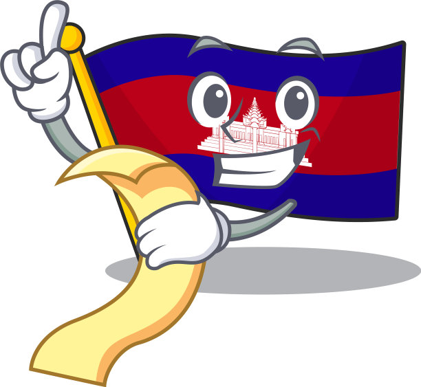 卡通旗帜拉脱维亚孤立在字符持有图片下载