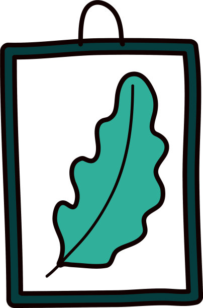 相框照片挂叶图标图片下载