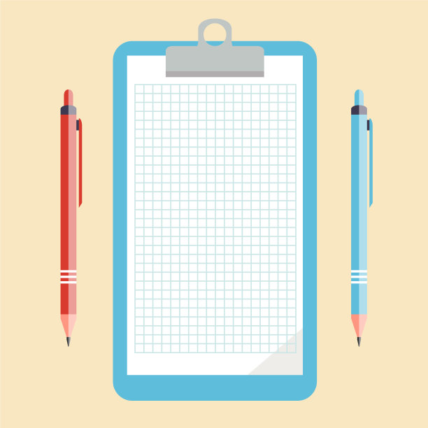 笔记本、铅笔和钢笔图片下载