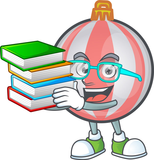 圣诞舞会中的卡通人物学生图片下载