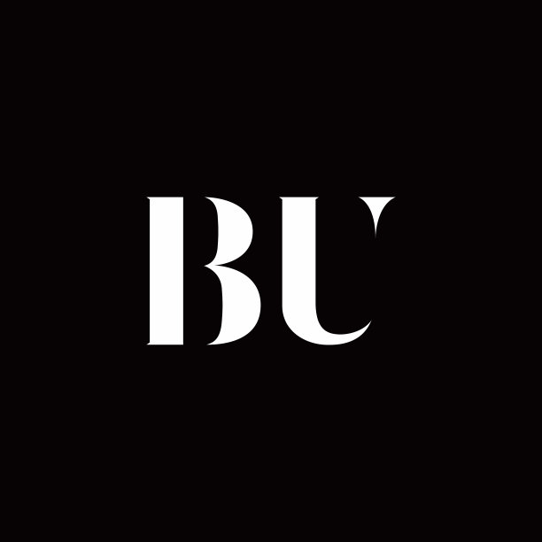 Bu标志字母初始标志设计模板图片下载