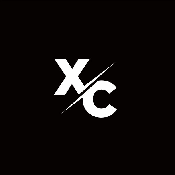 Xc标志字母组合斜线与现代标志图片下载