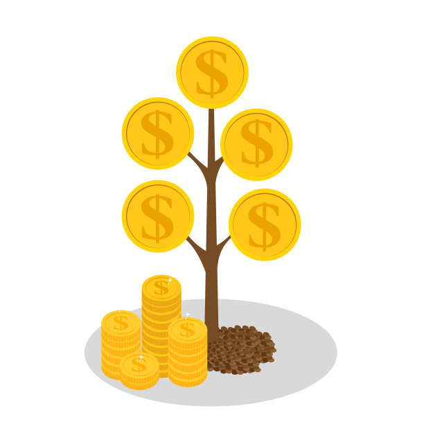 理财概念——钱树的象征图片下载
