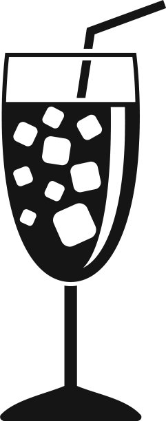 海洋鸡尾酒图标简约风格图片下载