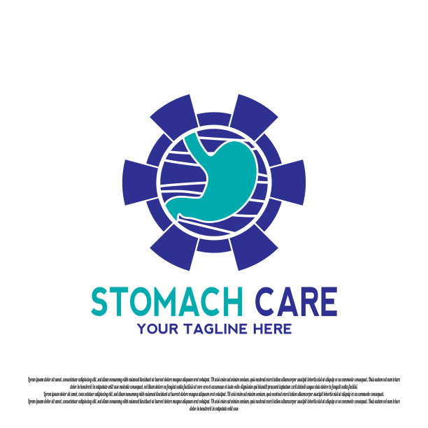 人体胃标志设计图片下载