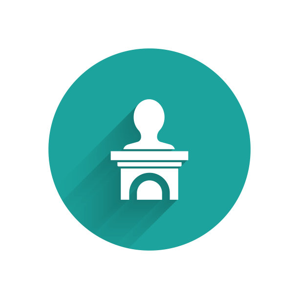 白色的讲台或辩论台图片下载