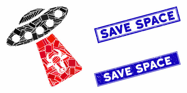 牛绑架马赛克和遇险矩形邮票图片下载