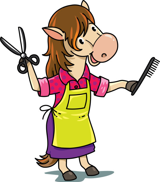 马发型师职业ABC字母表h图片下载